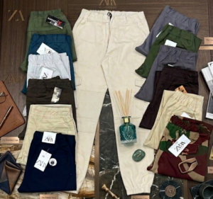 Men’s Cotton Cargo Pants (6 Pockets) / بنطلون كارجو قطني رجالي (6 جيوب)