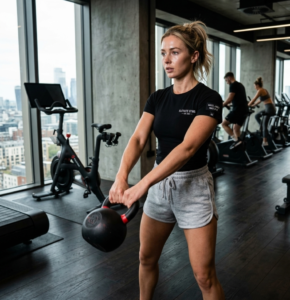 Women’s Branded Gym and Running Shorts with Pockets – 4 Colors Available  شورت رياضي نسائي ماركة للجيم والجري مع جيوب – متوفر بـ 4 ألوان